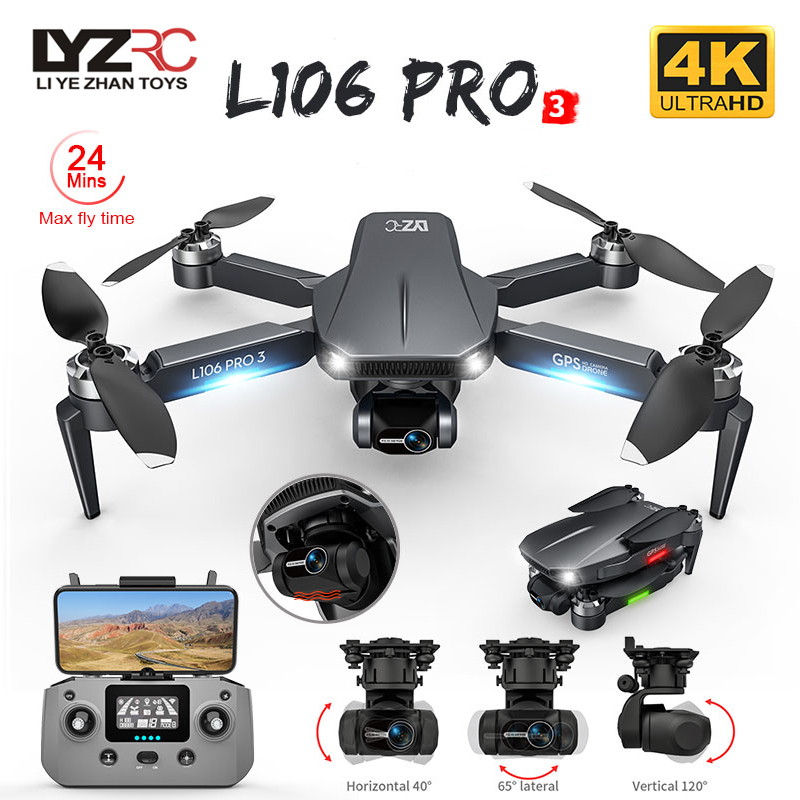 Drone Gimbal Brushless - L106 Pro 3 Drone 5G WIFI