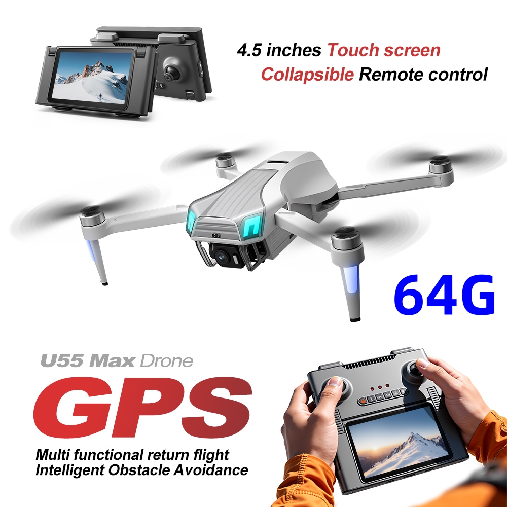 NCZOBOE U55  GPS Drone with Sc - Drone Gimbal 2 Axis ulasan dan harga